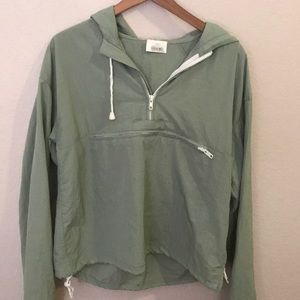 Brandy Melville light green windbreaker NWT